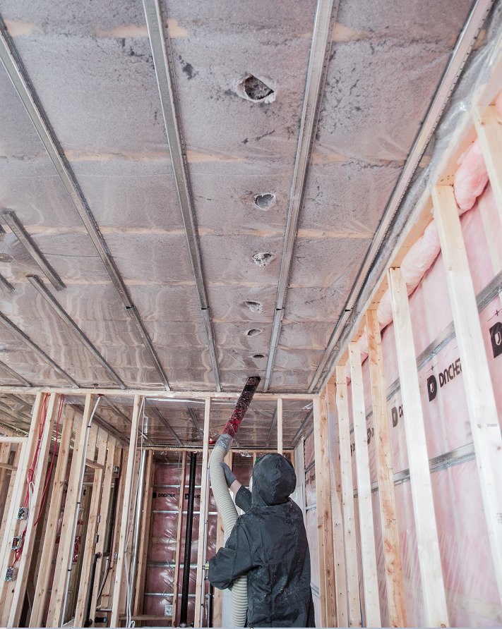 Service d insonorisation  de plafond  plancher et mur 